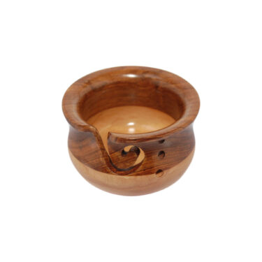 Wooden Yarn Bowl Hand Made With Sheesham Wood For Knitting And